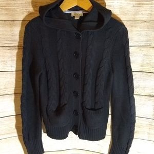 Womens Loft Hooded Sweater, Sz S